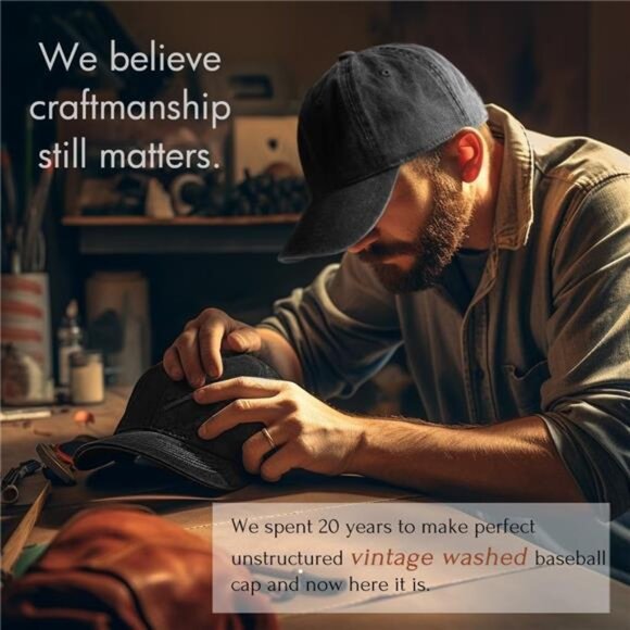 Mens Baseball Cap Mountain Embroidery Dad Hat Vintage Washed Cotton Adjustable - Picture 7 of 8